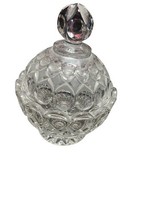 VINTAGE Crystal Candy Mint Covered Dish Frosted Cut Glass Trinket  Egg Dish - €3,60 EUR