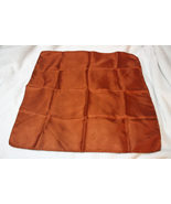 Vintage Rust Orange Square Handkerchief Scarf - $7.99