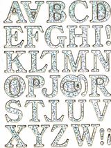 ABC Letter School Craft Sticker Decal Size 13x10cm/5x4inch Glitter Metal... - $3.49