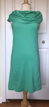 Blacktip Sea siren green dress cowl neck sleeveless jersey stretch SMALL S  - £20.00 GBP