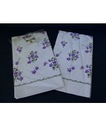 Lot/2 Vintage Rembrandt Paper Tablecloths Table Covers Purple Violets Bu... - €8,63 EUR