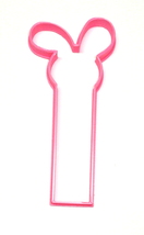 Easter Bunny Rabbit Ears Outline On Stick Spring Cookie Cutter USA PR2432 - £2.34 GBP