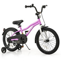 Kids Bike 18-Inch Children Training Bicycle with 2 Brake for 4-8 Years Old - Col - $247.63 CAD