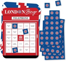 Cheerio London Bingo Cards and Markers British UK Party Bingo Game Set of 18 - £29.45 GBP