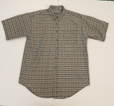 Ellery &amp; Gordon Button Down Short Sleeve Shirt Size L - £10.38 GBP