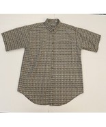Ellery &amp; Gordon Button Down Short Sleeve Shirt Size L - £10.35 GBP