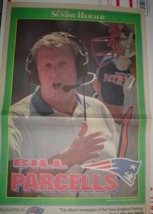 New England Patriots Bill Parcells 1995 Boston Herald Poster - £5.49 GBP