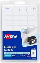 Avery Removable Print or Write Labels, White, 0.5 x 0.75 Inches, Pack of... - $9.90