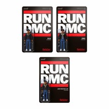 RUN DMC -  Hip Hop Set of 3 pcs 3 3/3&quot; ReAction Figures by Super 7 - £52.51 GBP