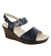 Sas heather sandal - medium in NAVY/MULTISNAKE - size 7 - £61.45 GBP