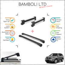 Bamboli 19&quot; Ski Carrier &amp; Black Cross Bar Set For Kia Sorento 10-15 4pcs - $215.37