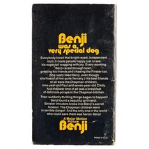 Benji 1975 Vintage Paperback Book Classic Dog Family Movie Tie In image 2