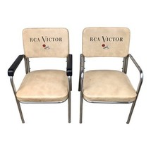 Original Vintage RCA Victor Advertising Dealer&#39;s Studio Chromcraft Chair... - $799.99