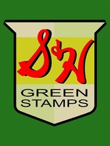 Green Stamps S+H Advertisng Metal Sign - £31.76 GBP
