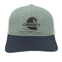 Carhartt Force Logo Mesh Trucker Hat Cap Snapback Mesh Back Green White OSFA - £11.64 GBP