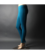 Classic Basic Plain Stretch Full Length Colored Spandex Casual Leggings ... - $9.99