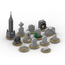 13-in-1 Tombstones Set Model for Halloween Building Toys 232 Pieces - £15.47 GBP