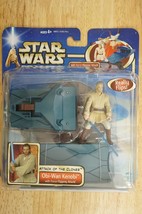 Star Wars Attack Of The Clones Hasbro NOS Obi-Wan Kenobi 2002 Action Figure - £16.53 GBP