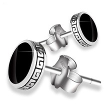 Sonalized 925 silver earrings men 39 s single earrings street punk hip hop jewelry gift thumb200