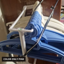 Pink Hanger Organizer Rack – M Size Eco-Friendly Holder for Closet Laund... - $8.32