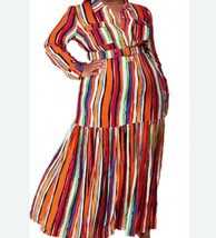 NWT L’ATISTE by AMY Sunday Brunch Maxi Dress Flowing Colorful Spring Sum... - $64.15