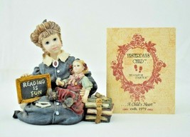 Yesterdays Child  Reading is Fun Michelle with Daisy Decorative Figure (Boyds) - £11.25 GBP