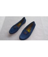 COACH  OPAL Women  Pebble Leather Royal Blue Slip On Flat Shoe Loafer Si... - €34,38 EUR