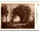 RPPC Morning Dance of Nymphs Painting Jean-Baptiste-Camille Corot Postca... - $3.91