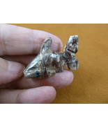 (Y-SHA-HA-14) gray white Hammerhead SHARK stone carving SOAPSTONE figuri... - $12.33 CAD