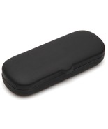 NEW Clam Hard Eyeglasses Glasses Case Black w/ Microfiber Cleaning Cloth - $14.73 CAD