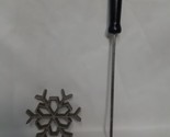 Vintage Ursula Rosette Iron Set Handle + Snowflake Iron Holiday USA - $13.58