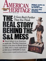American Heritage Magazine February March 1991 S&amp;L Morley Safer Vietnam Pinchot - £11.56 GBP