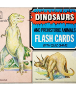 1975 Dinosaurs &amp; Prehistoric Animals Flash Cards Edu-Cards Complete Vint... - $644.18 MXN