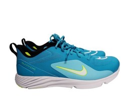 Nike Alpha Huarache 8 Pro CZ6559-400 Mens Size 10.5 Cyan Turf Lacrosse S... - $69.29