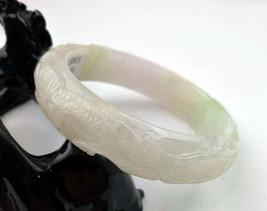 100% NATURE GRADE A GREEN JADE JADEITE BRACELET BANGELE 54MM - $6,400.72 MXN