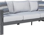 Signature Design by Ashley Outdoor Amora HDPE Patio Sofa with Cushion, C... - $1,537.99