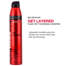 Sexy Hair BIG SexyHair Get Layered Flash Dry Thickening Hairspray, 8 Oz. image 2
