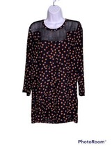 Anthropologie Meadow Rue Size Small Black Floral Print Dress - $12.16