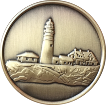 Fog Light Prayer Lighthouse Antique Bronze Medallion AA NA Sobriety Chip Coin - £1.70 GBP