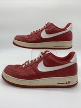 2011 Nike AF 1 &#39;07 &quot;Varsity Red Gator print&quot; Air Force 1 Mens US Size 11.5 - £24.65 GBP