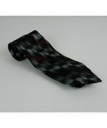 Croft &amp; Barrow Silver &amp; Burgandy/Maroon Tie Wtih Color Block Designs - $234.02 MXN