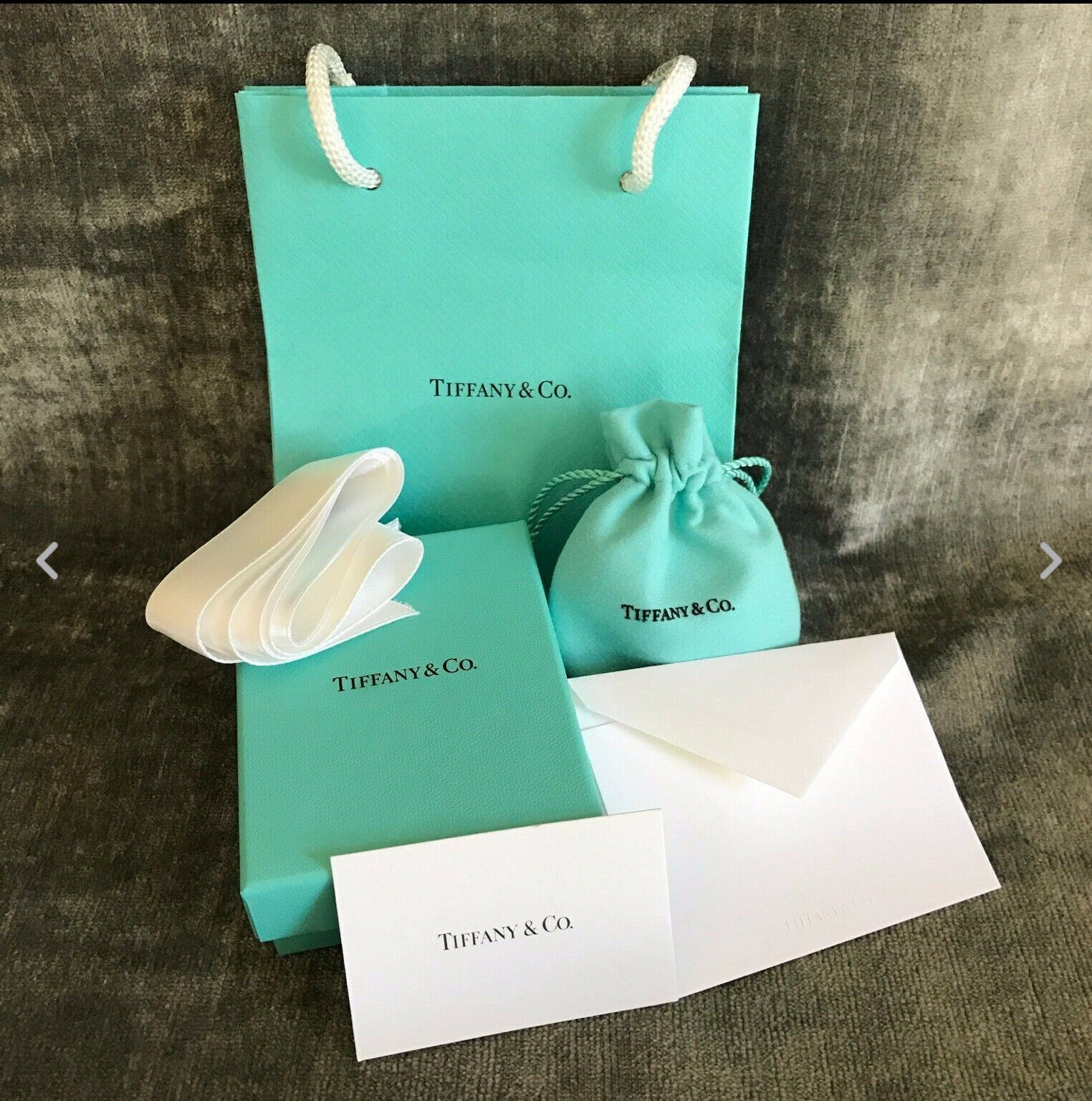 Tiffany &amp; Co NEW Empty Blue Box Suede Pouch Gift Bag Polishing Cloth Pac... - $3.00+