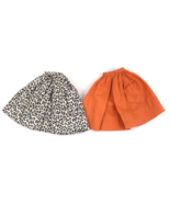 Vintage Barbie Skirt Lot Clothes Fashion Pak Orange Floral Full Pocket  - €25,71 EUR