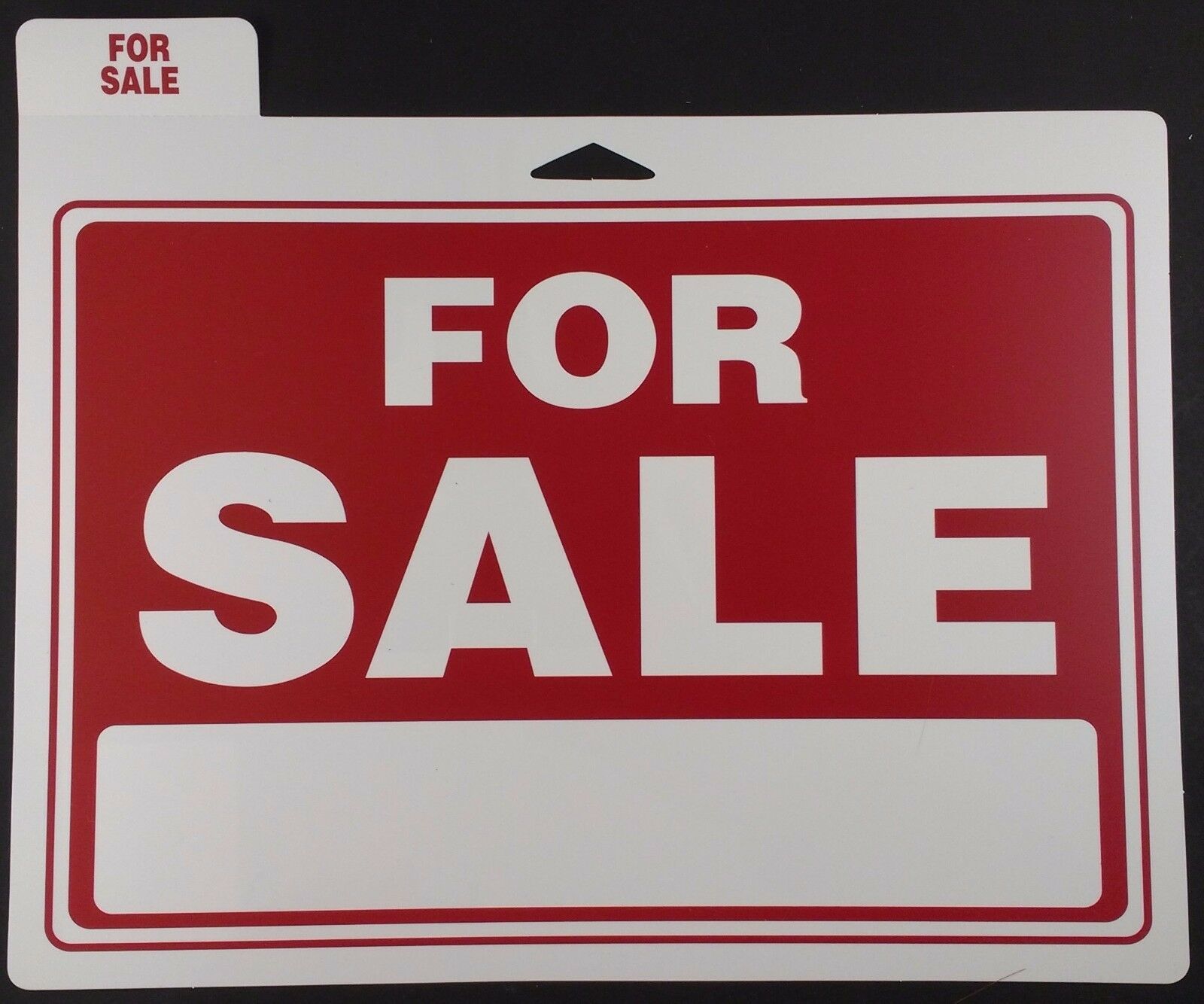 FOR SALE Sign 12&quot; x 9&quot; with Large Window for Price/Phone Signs Indoor Ou... - $2.96