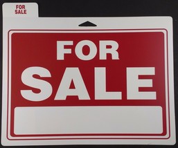 FOR SALE Sign 12&quot; x 9&quot; with Large Window for Price/Phone Signs Indoor Outdoor - £2.36 GBP