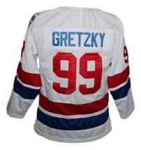 Wayne Gretzky #99 Wha Retro Hockey Jersey New White Any Size image 2