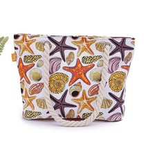 Canvas Handbag For Women Large Capacity s Conch Print Simple  Ocean Style Beach  - £124.95 GBP