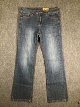 Christina 10 Womens Denim Jeans Pants Stretch Mid Rise Flared Casual Cut... - £10.01 GBP