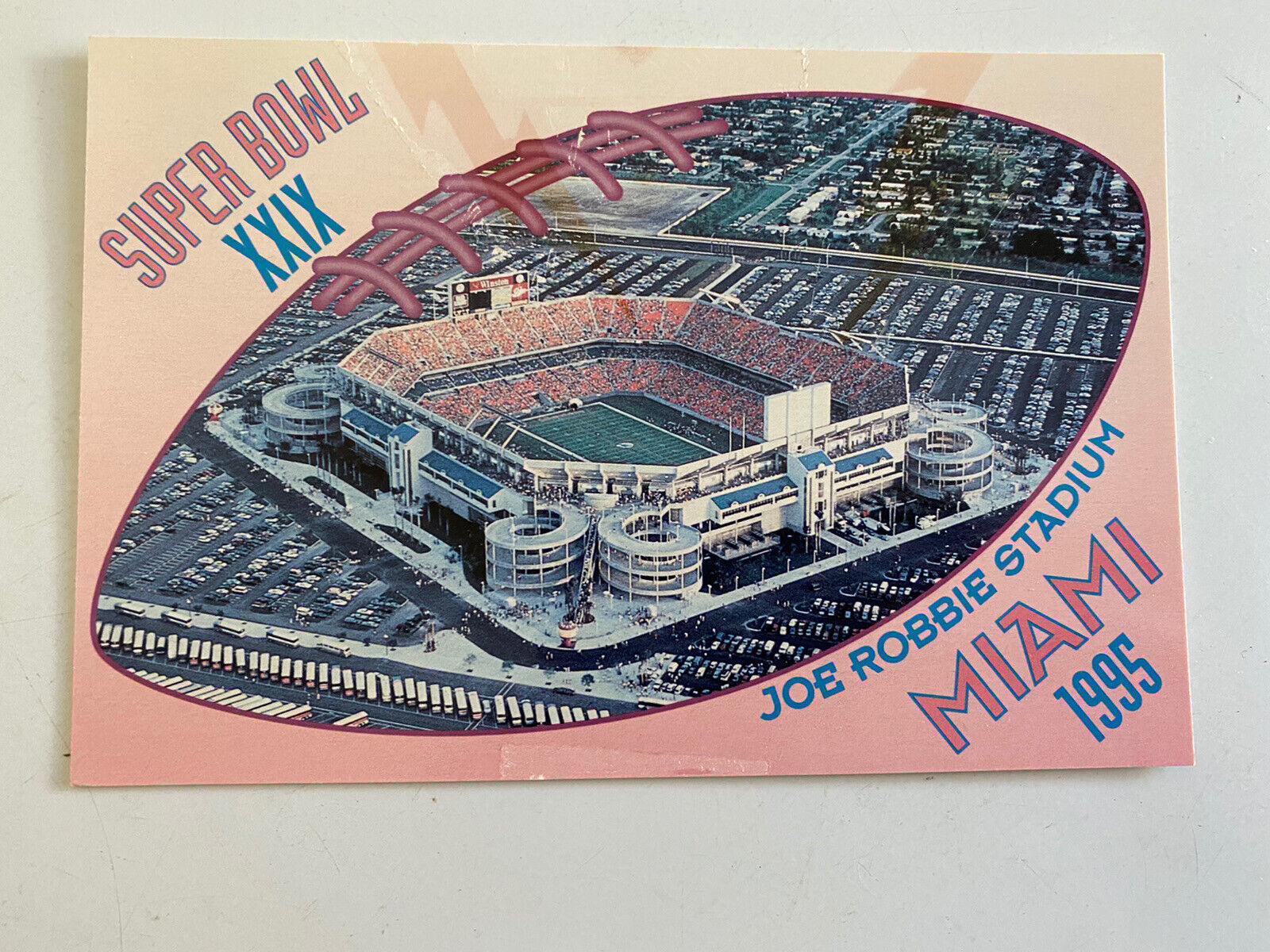 NFL 1995 Super Bowl XXIX Postcard - San Francisco 49ers vs San Diego Chargers - £8.67 GBP