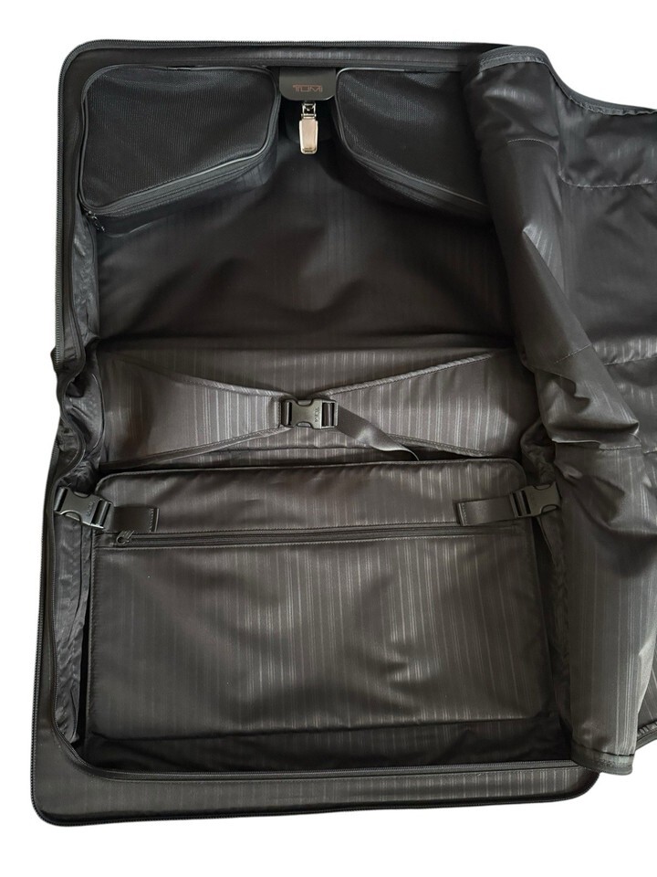 TUMI Alpha 22” Rolling Garment Bag Travel Luggage 22033DH Black Ballistic Nylon Item image 14